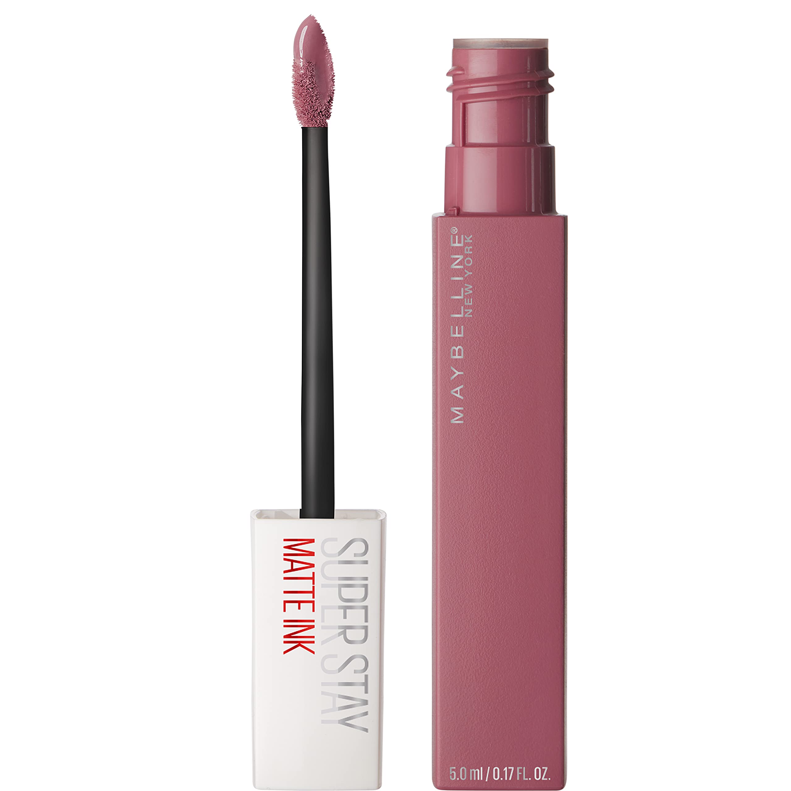 Maybelline Super Stay Matte Ink Liquid Lipstick Makeup, Long Lasting High Impact Color, Up to 16H Wear, Seductress, Light Rosey Nude, 1 Count